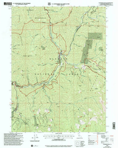 United States Geological Survey Tanners Peak, CA (2001, 24000-Scale) digital map