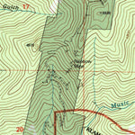 United States Geological Survey Tanners Peak, CA (2001, 24000-Scale) digital map