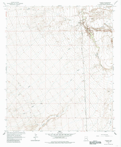 United States Geological Survey Tanque, AZ (1966, 24000-Scale) digital map