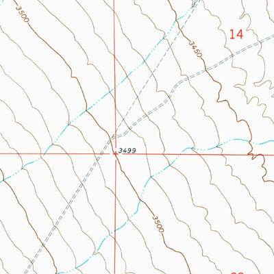 United States Geological Survey Tanque, AZ (1966, 24000-Scale) digital map