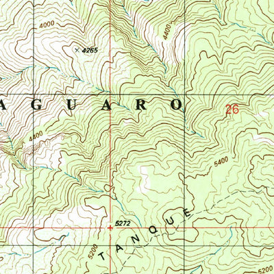 United States Geological Survey Tanque Verde Peak, AZ (1996, 24000-Scale) digital map