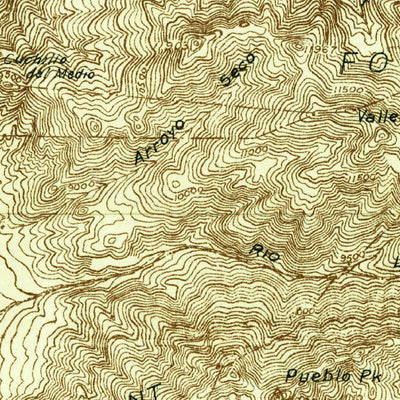 United States Geological Survey Taos And Vincity, NM (1936, 96000-Scale) digital map