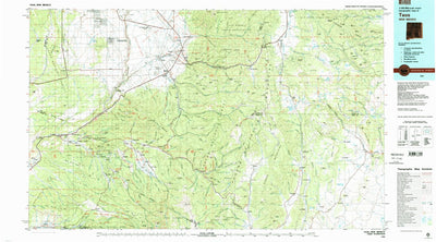 United States Geological Survey Taos, NM (1983, 100000-Scale) digital map