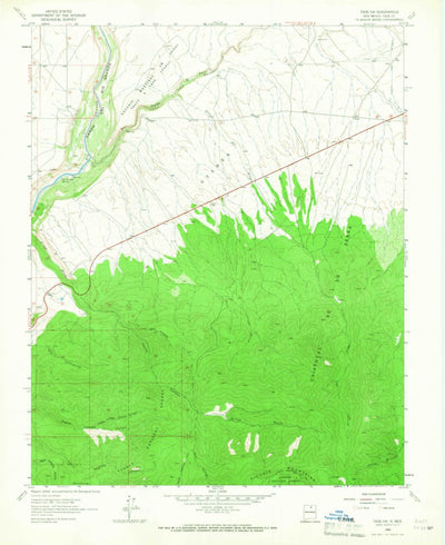 United States Geological Survey Taos SW, NM (1964, 24000-Scale) digital map