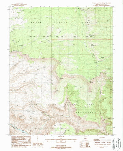 United States Geological Survey Tapeats Amphitheater, AZ (1988, 24000-Scale) digital map