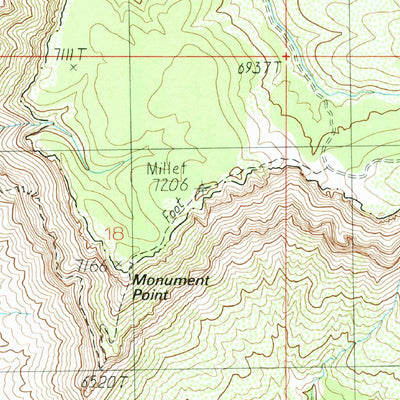 United States Geological Survey Tapeats Amphitheater, AZ (1988, 24000-Scale) digital map