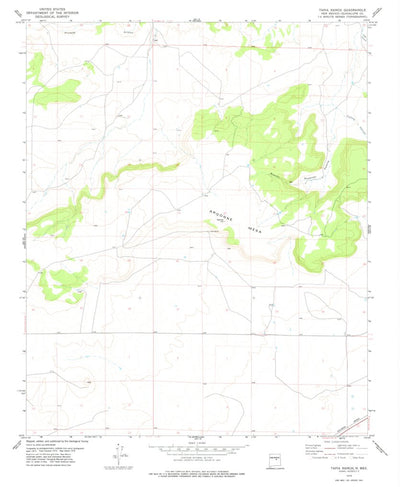 United States Geological Survey Tapia Ranch, NM (1978, 24000-Scale) digital map