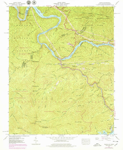 United States Geological Survey Tapoco, NC-TN (1940, 24000-Scale) digital map