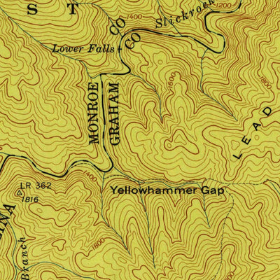 United States Geological Survey Tapoco, NC-TN (1941, 24000-Scale) digital map