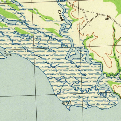 United States Geological Survey Tappahannock, VA (1944, 31680-Scale) digital map