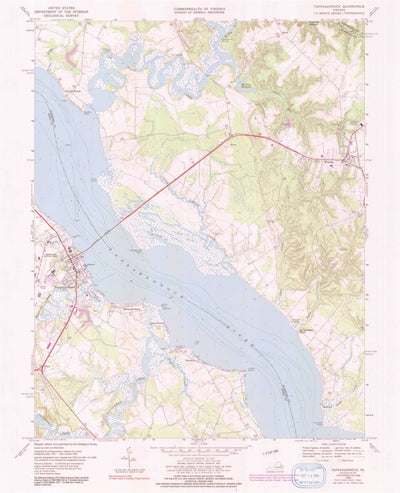 United States Geological Survey Tappahannock, VA (1968, 24000-Scale) digital map