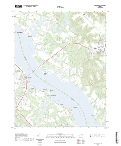 United States Geological Survey Tappahannock, VA (2022, 24000-Scale) digital map