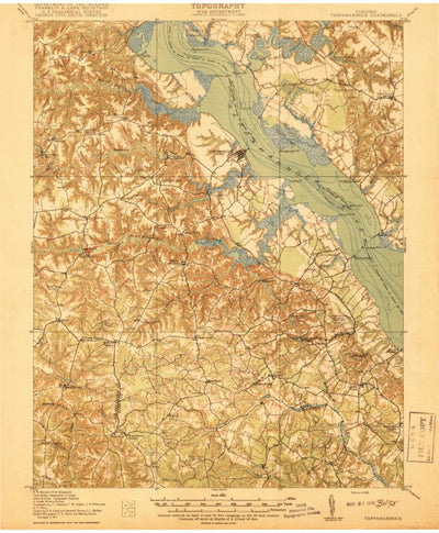 United States Geological Survey Tappahannok, VA (1918, 62500-Scale) digital map