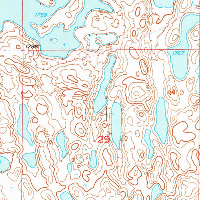 United States Geological Survey Tappen NE, ND (1952, 24000-Scale) digital map