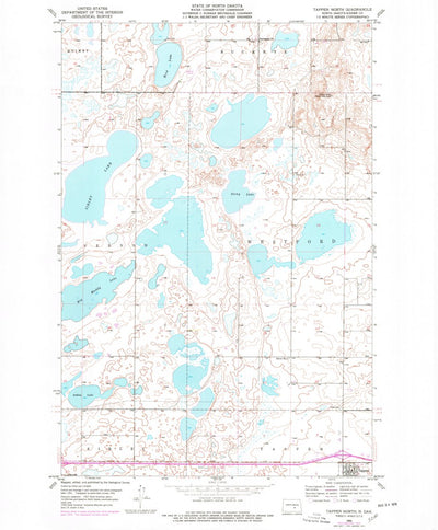 United States Geological Survey Tappen North, ND (1975, 24000-Scale) digital map