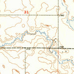 United States Geological Survey Tappen South, ND (1952, 24000-Scale) digital map