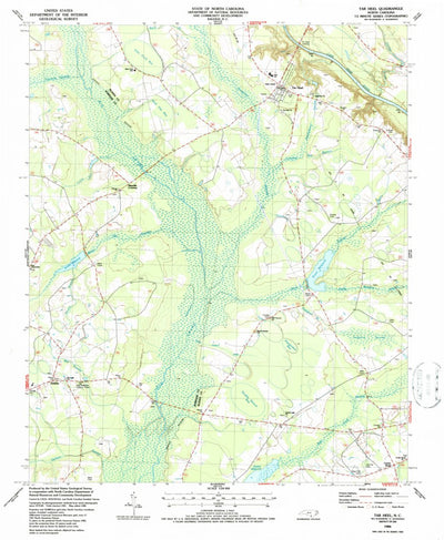 United States Geological Survey Tar Heel, NC (1986, 24000-Scale) digital map