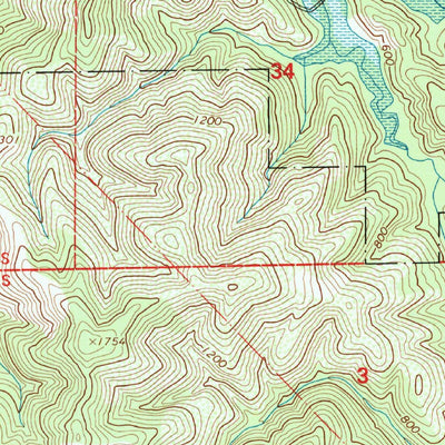 United States Geological Survey Tar Spring Ridge, CA (1995, 24000-Scale) digital map