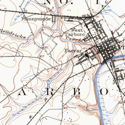 United States Geological Survey Tarboro, NC (1902, 62500-Scale) digital map