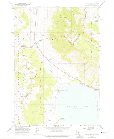 United States Geological Survey Targhee Peak, ID-MT (1964, 24000-Scale) digital map
