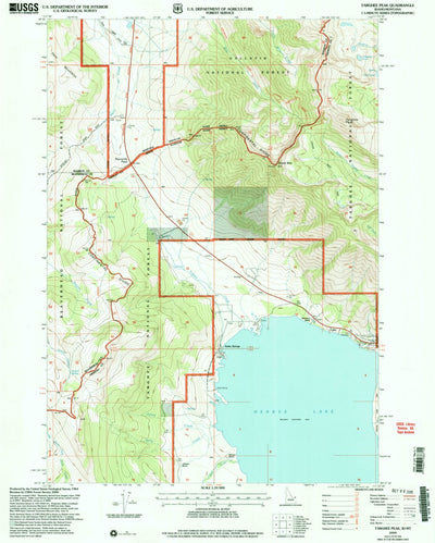 United States Geological Survey Targhee Peak, ID-MT (2000, 24000-Scale) digital map