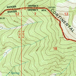 United States Geological Survey Targhee Peak, ID-MT (2000, 24000-Scale) digital map