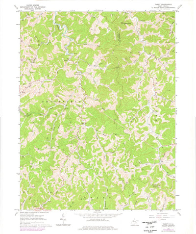 United States Geological Survey Tariff, WV (1966, 24000-Scale) digital map