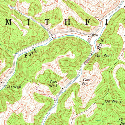 United States Geological Survey Tariff, WV (1966, 24000-Scale) digital map