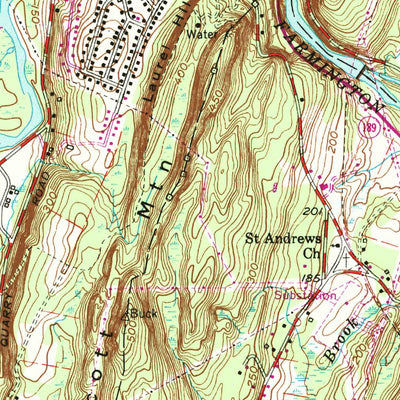 United States Geological Survey Tariffville, CT-MA (1956, 24000-Scale) digital map