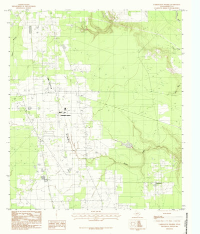 United States Geological Survey Tarkington Prairie, TX (1984, 24000-Scale) digital map