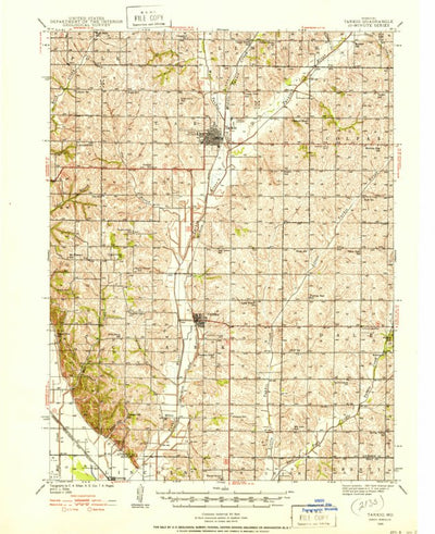 United States Geological Survey Tarkio, MO (1939, 62500-Scale) digital map