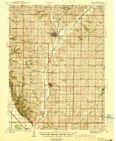 United States Geological Survey Tarkio, MO (1941, 62500-Scale) digital map