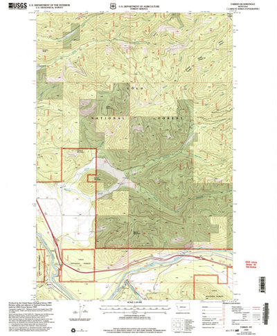 United States Geological Survey Tarkio, MT (1999, 24000-Scale) digital map