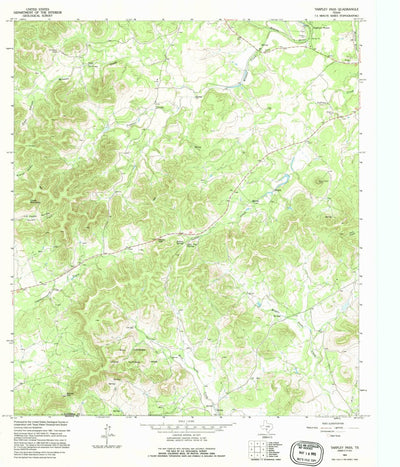 United States Geological Survey Tarpley Pass, TX (1964, 24000-Scale) digital map