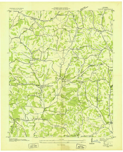 United States Geological Survey Tarpley, TN (1936, 24000-Scale) digital map