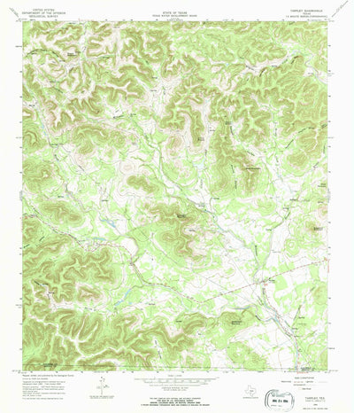 United States Geological Survey Tarpley, TX (1964, 24000-Scale) digital map