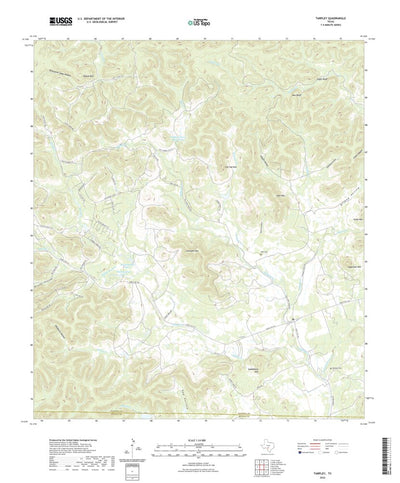 United States Geological Survey Tarpley, TX (2022, 24000-Scale) digital map