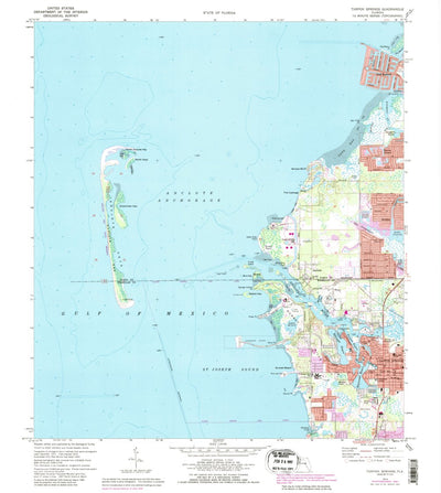 United States Geological Survey Tarpon Springs, FL (1973, 24000-Scale) digital map