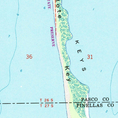 United States Geological Survey Tarpon Springs, FL (1973, 24000-Scale) digital map