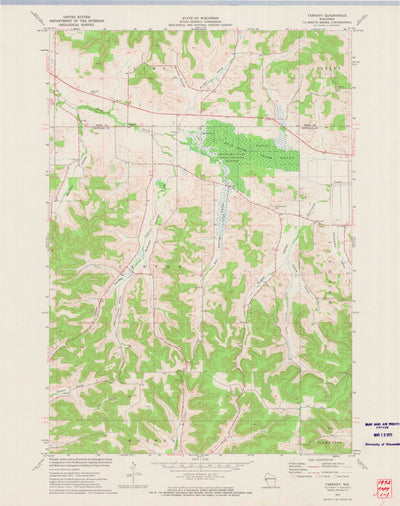 United States Geological Survey Tarrant, WI (1972, 24000-Scale) digital map