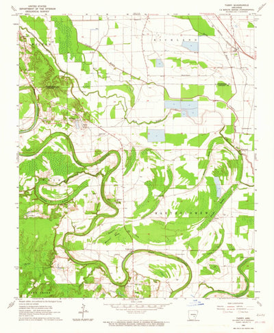 United States Geological Survey Tarry, AR (1964, 24000-Scale) digital map