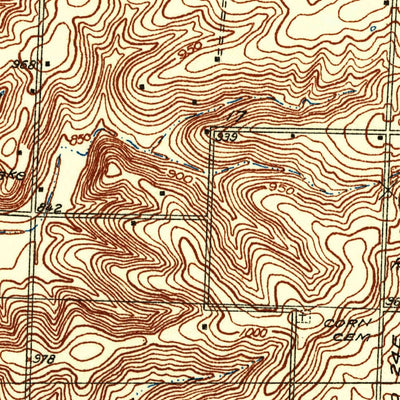 United States Geological Survey Tarsney Lakes, MO (1935, 24000-Scale) digital map