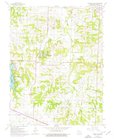 United States Geological Survey Tarsney Lakes, MO (1965, 24000-Scale) digital map