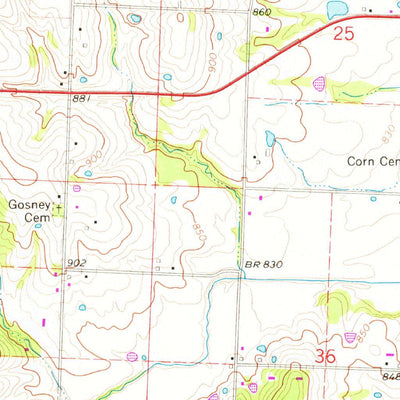 United States Geological Survey Tarsney Lakes, MO (1965, 24000-Scale) digital map