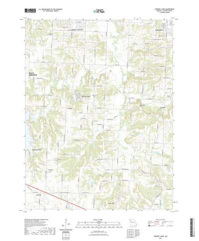 United States Geological Survey Tarsney Lakes, MO (2021, 24000-Scale) digital map
