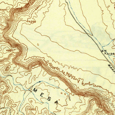 United States Geological Survey Tascotal Mesa, TX (1944, 62500-Scale) digital map