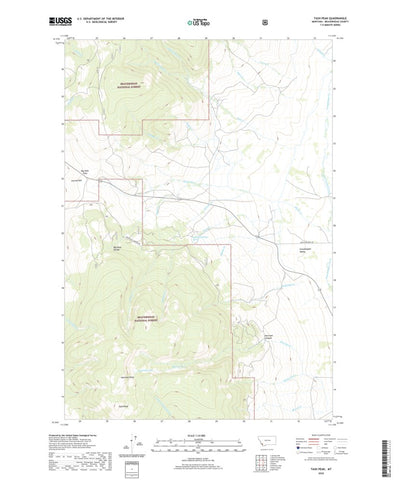 United States Geological Survey Tash Peak, MT (2020, 24000-Scale) digital map