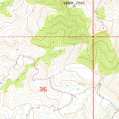 United States Geological Survey Tassajara, CA (1953, 24000-Scale) digital map