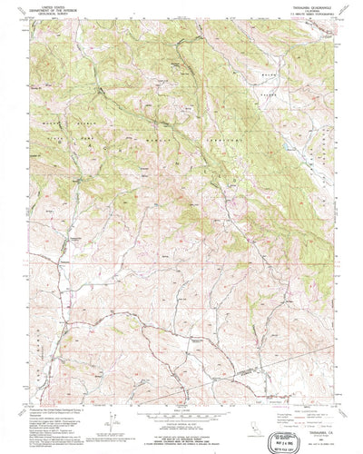 United States Geological Survey Tassajara, CA (1991, 24000-Scale) digital map