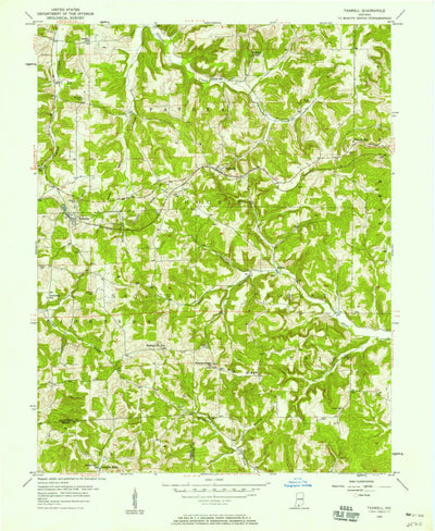 United States Geological Survey Taswell, IN (1956, 24000-Scale) digital map